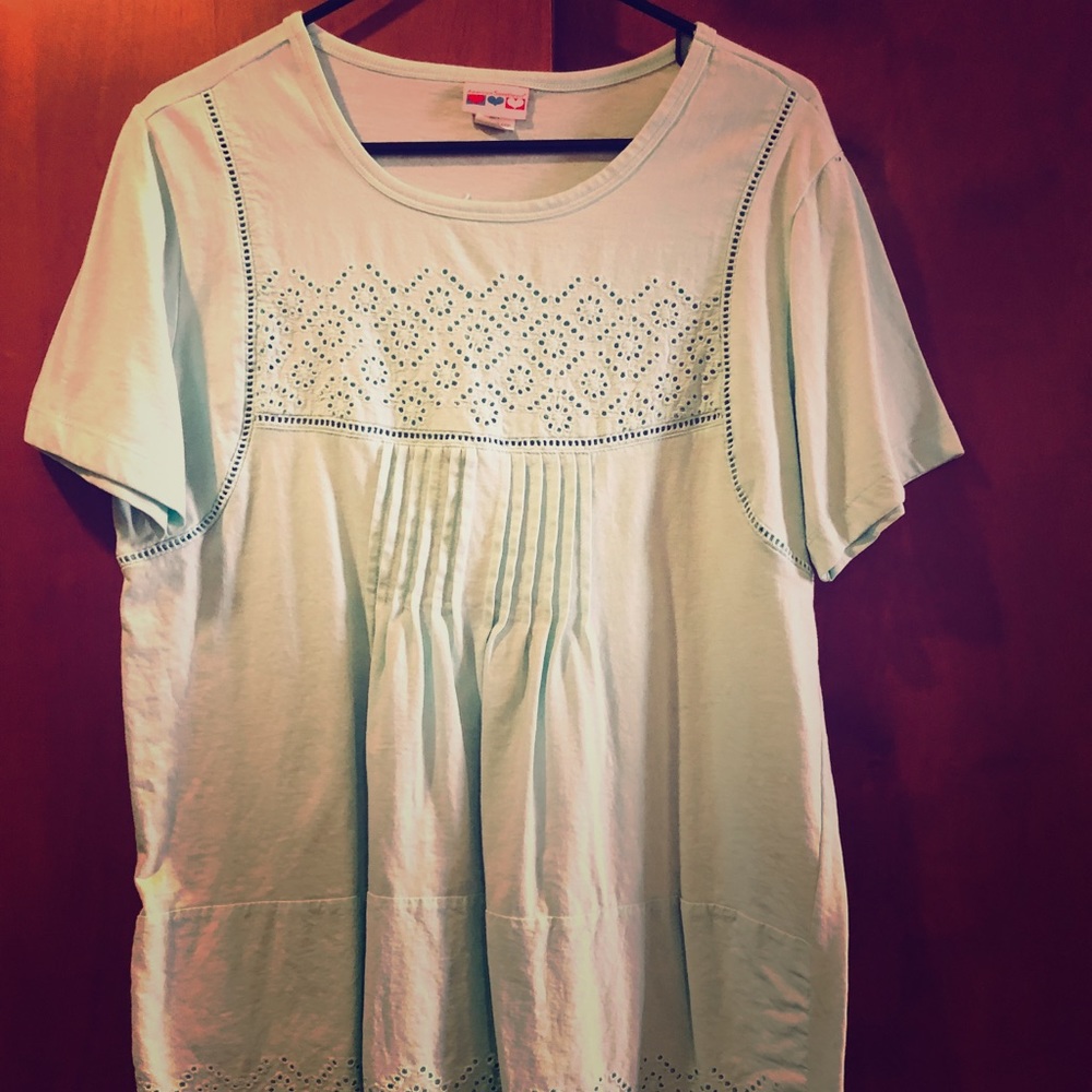 Delicate light blue t-shirt